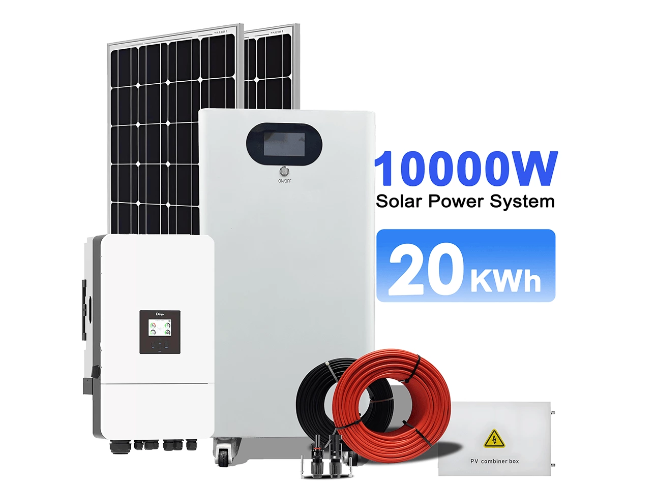 20kWh Villa Solar Energy Storage Solution with 10kW Hybrid Inverter for Residential Energy Independence
