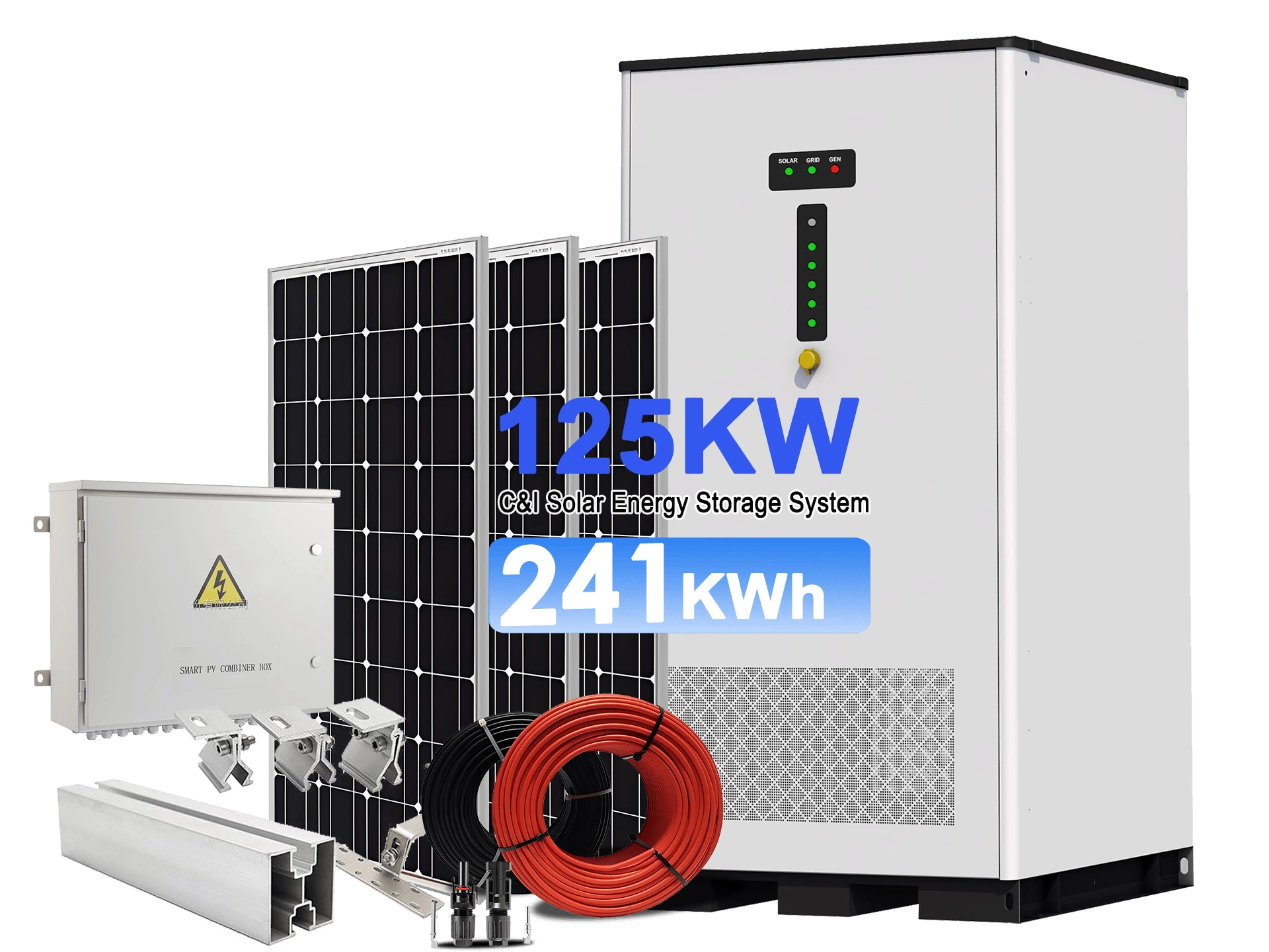 241KWh High-Performance Battery Energy Storage System for Factories Commercial Buildings and Solar Applications