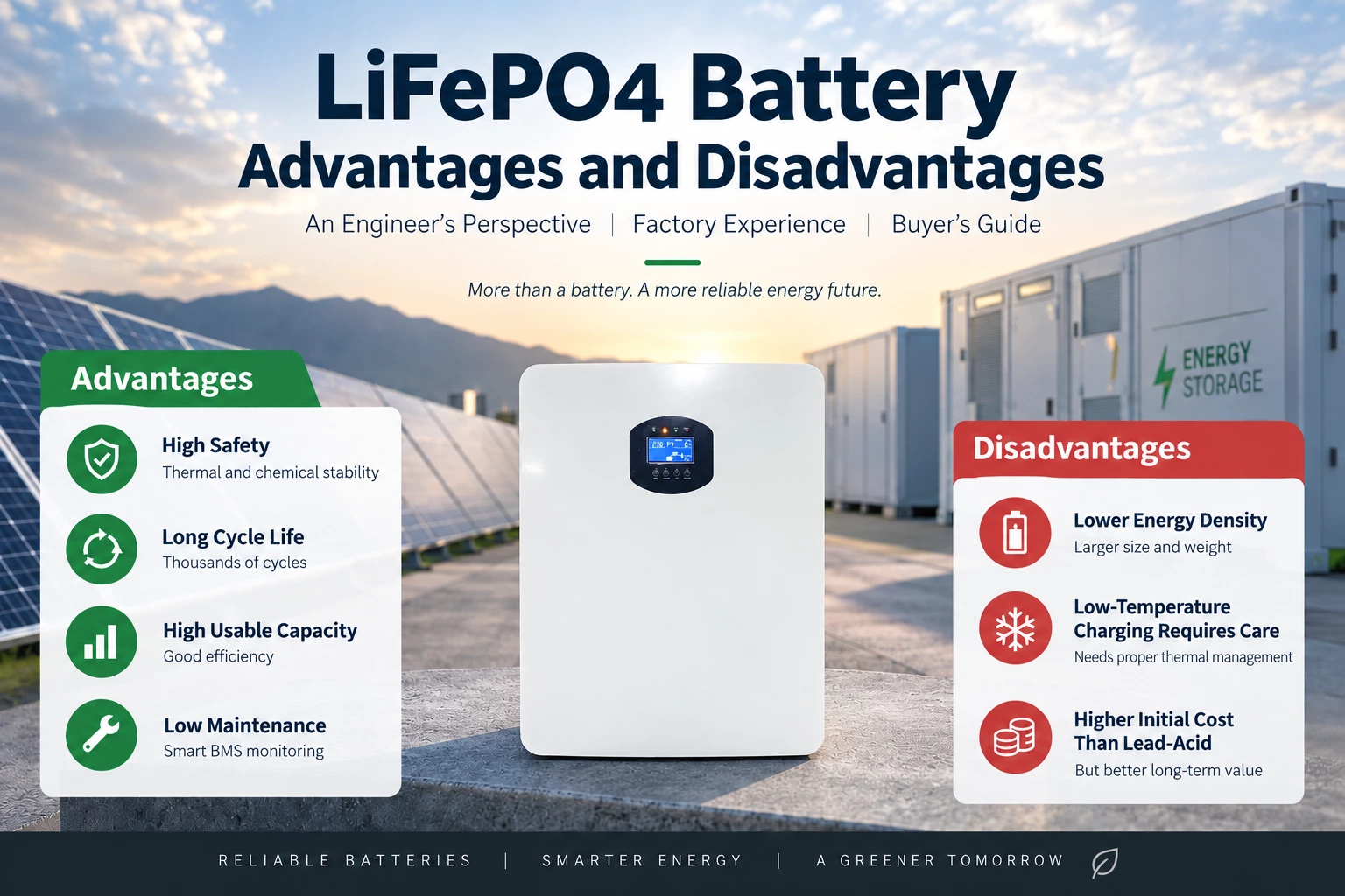 LiFePO4 Battery Advantages and Disadvantages: Buyer’s Guide